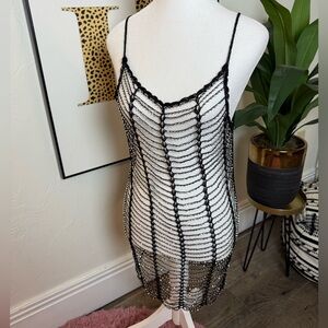 Chic Black Cutout Coverup